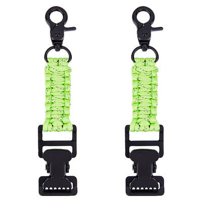 2Pcs Polyester Fiber & Iron Braided Clamp