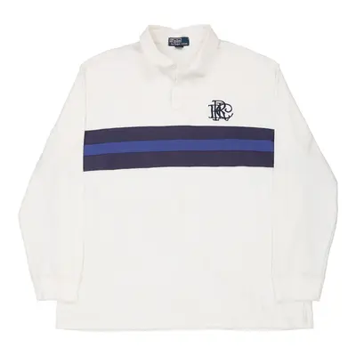 Ralph Lauren Rugby Shirt - 3XL White Cotton