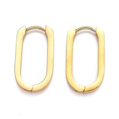 304 Stainless Steel Huggie Hoop Earrings