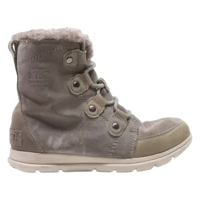 SOREL Snow Boots Grey Suede Womens UK 6