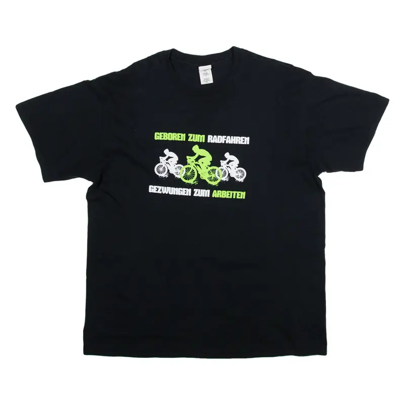 GILDAN Mens T-Shirt Black XL