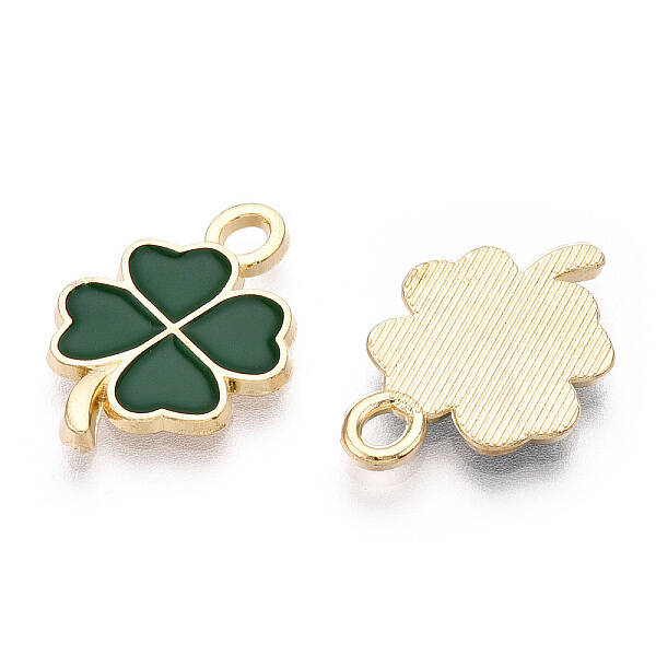 Rack Plating Alloy Enamel Pendants