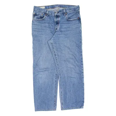 LEVI'S 501 BIG E Jeans Womens Blue Regular Straight Stone Wash W28 L25