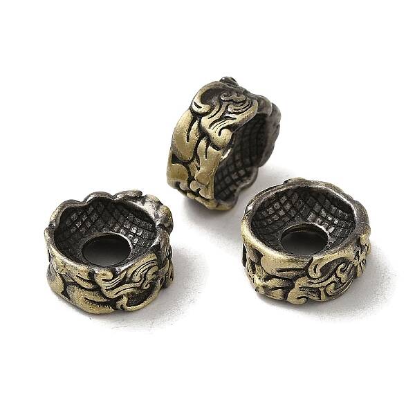 Rack Plating Brass European Beads