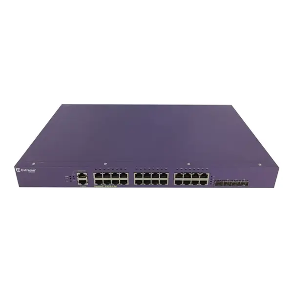 16517 Extreme Networks Summit X430 Series 24 Ports 1GbE PoE+ RJ-45 + 4 x Ports 1GbE SFP 1U Rack-mountable Layer 2 Gigabit Eth...