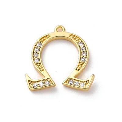 Rack Plating Brass Micro Pave Cubic Zirconia Pendant