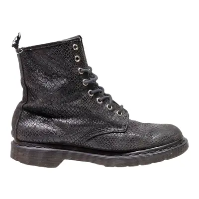 DR MARTENS 1460 Lace-Up Boots Black Leather Womens UK 6