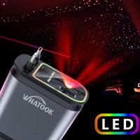Starlight in Car Roof  4-in-1 retractable fast charger, suitable for iPhone and Type-C, dual USB ports, charge four devices a...