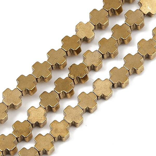 Electroplated Synthetic Non-magnetic Hematite Beads Strands