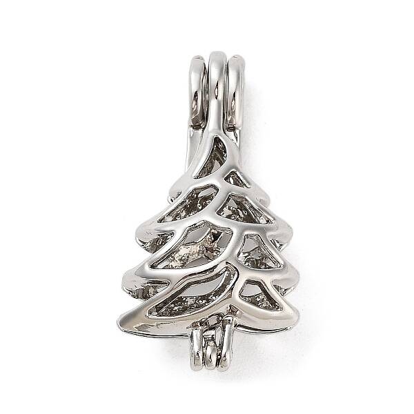 Alloy Bead Cage Pendants