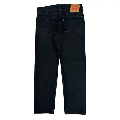 505 Levis Jeans - 34W 30L Black Cotton