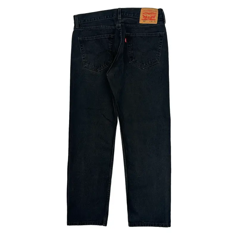 505 Levis Jeans - 34W 30L Black Cotton