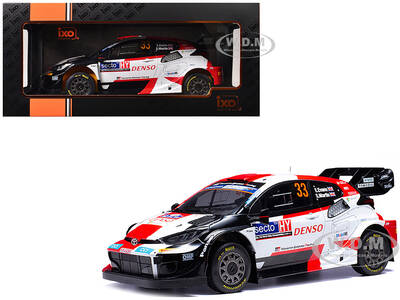 Toyota GR Yaris Rally1 Hybrid #33 Elfyn Evans - Scott Martin Winner Rally Finland (2023) 1/18 Diecast Model Car by IXO Mode...