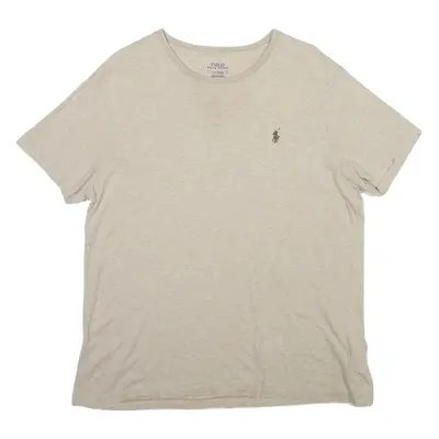 POLO RALPH LAUREN Mens T-Shirt Beige L