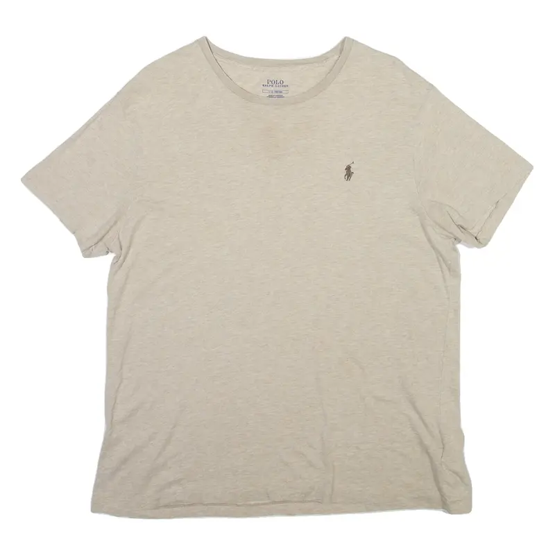 POLO RALPH LAUREN Mens T-Shirt Beige L