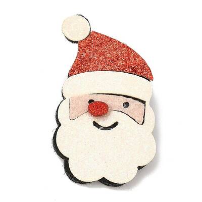 Christmas Theme PU Leather Brooch