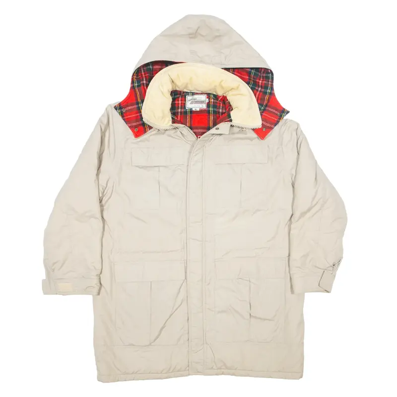 PACIFIC TRAIL Weather Watcher Thinsulate Insulated Parka Coat Beige Mens XL