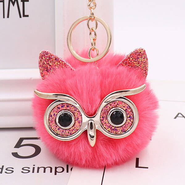 Pom Pom Ball Keychain