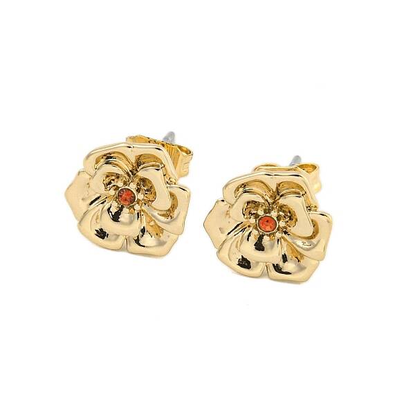 Brass Micro Pave Cubic Zirconia Ear Studs