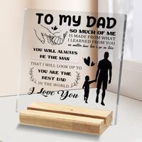 Fathers Day Gifts Acrylic Mom Birthday Sign Plaque Presents from Daughter Son Grateful Christmas Birthday Gifts,3.9 x 3.9 ,5....