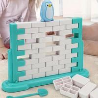 Penguin Wall Challenge Parent-child Puzzle Family Strategy Board Game, 1 Set Interactive Stacked Building Blocks Party Toy fo...