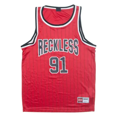 FSBN Basketball Mens Vest Red Sleeveless USA S