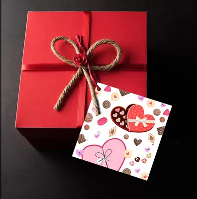 Valentine's Day Cards: Valentine's Sweets and Candy Illustrated