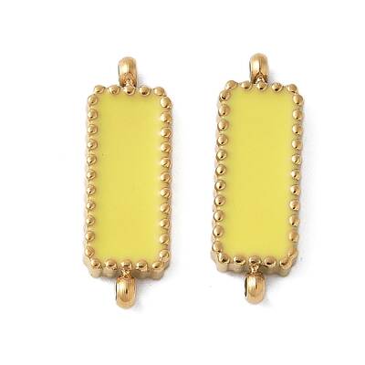 304 Stainless Steel Enamel Connector Charms