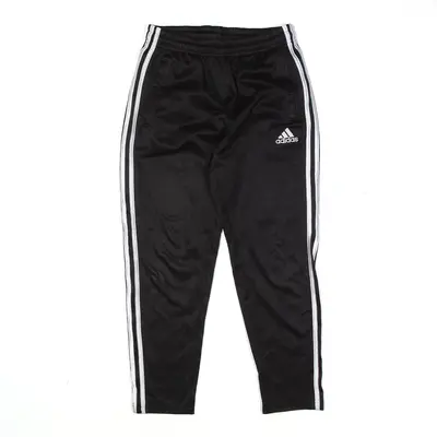 ADIDAS Track Pants Black Skinny Boys XL W26 L24