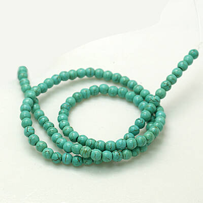 Synthetical Turquoise Beads Strands