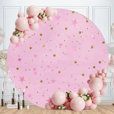 Aperturee Safari Animals Round Wild 2Nd Birthday Backdrop | Round Party Backdrop | Circle Background For Party | Circle Birth...