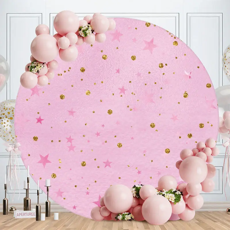 Aperturee Safari Animals Round Wild 2Nd Birthday Backdrop | Round Party Backdrop | Circle Background For Party | Circle Birth...