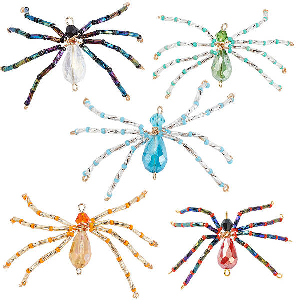 10Pcs MIYUKI Seed & Glass Beaded Pendants