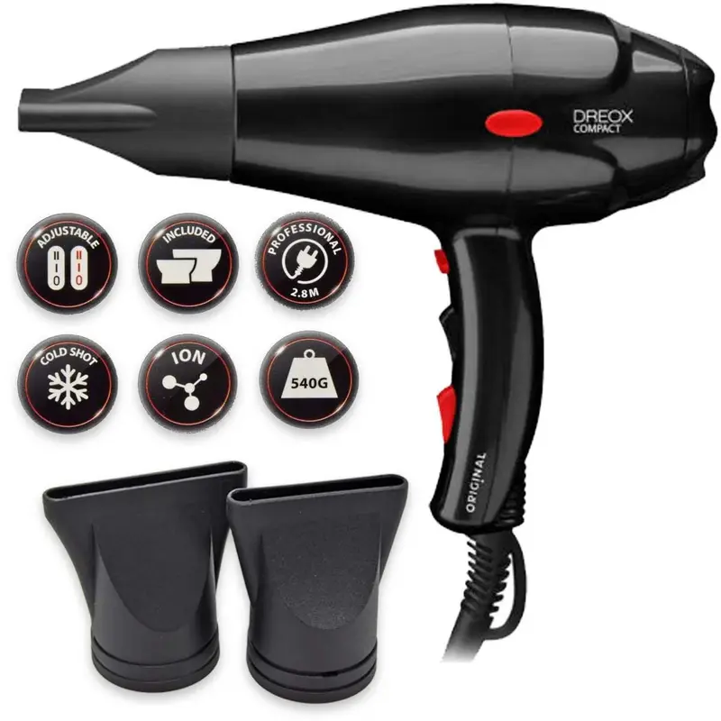 Sibel Ultron OBB semi-compact hair dryer dreox black 2000 w
