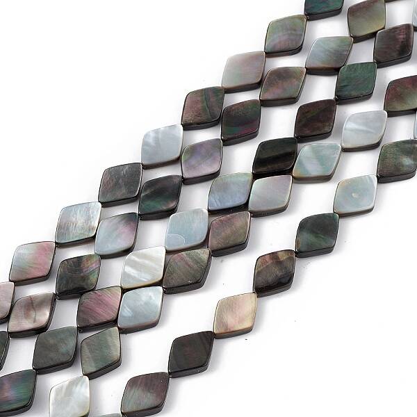 Natural Black Lip Shell Beads Strands