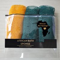3 PCS Authentic African Exfoliating Net Bath Sponge