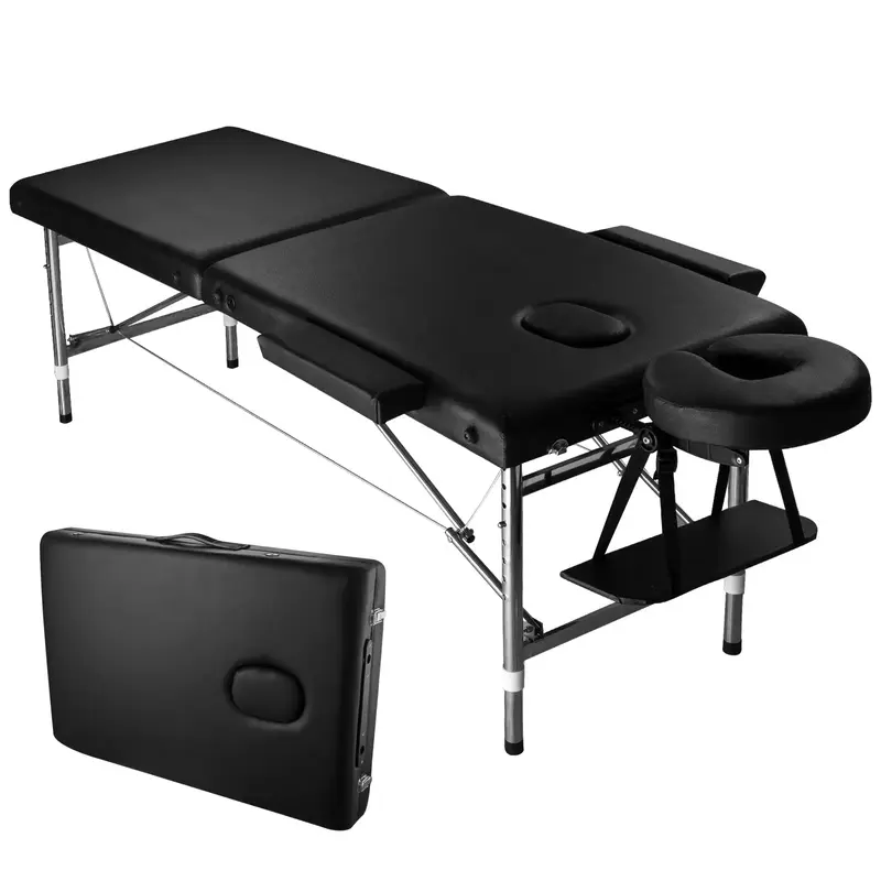 Massage Table Portable Height Adjustable Massage Bed Foldable Spa Lash Tattoo Esthetician Bed 24\