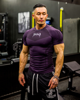 Men's High Elastic Compression T-Shirt Short Sleeve Gym Wear for Optimal Performance and Comfort - Gymclothes