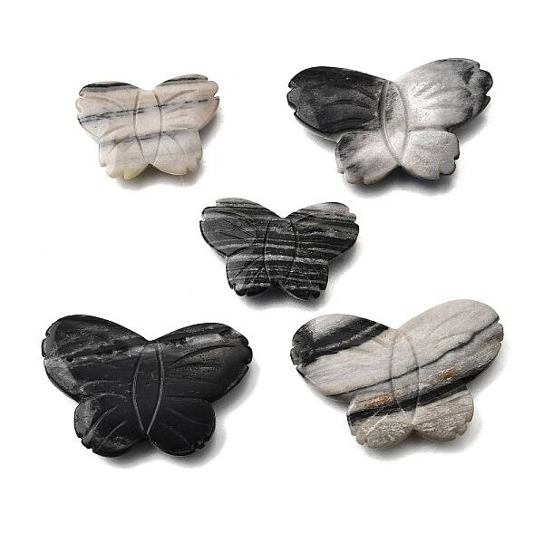 Natural Picasso Stone Carved Beads