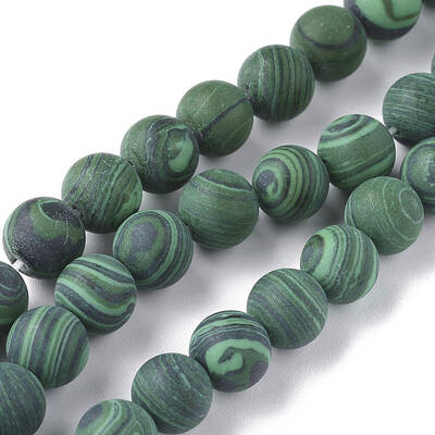 Synthetic Malachite Beads Strands