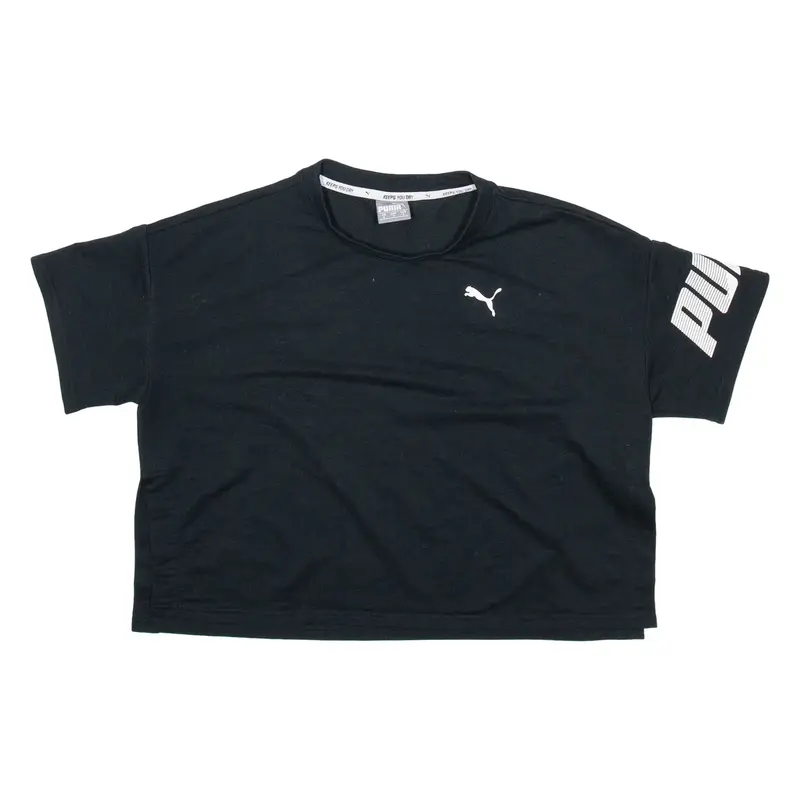 PUMA Cropped Womens T-Shirt Black S