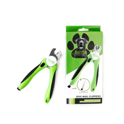 Professional Mighty Paw Dog Nail Clippers with Safety Guard & Locking Switch