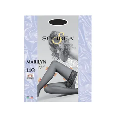 Solidea Marilyn 140Den Sheer Hold Up Stockings 18 21mmHg 4L Sand