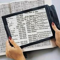 3x Magnifying Glass, Portable Full Page Magnifier, Reading Tool for Elderly, Multifunction Desk Organizer for Home & Office &...