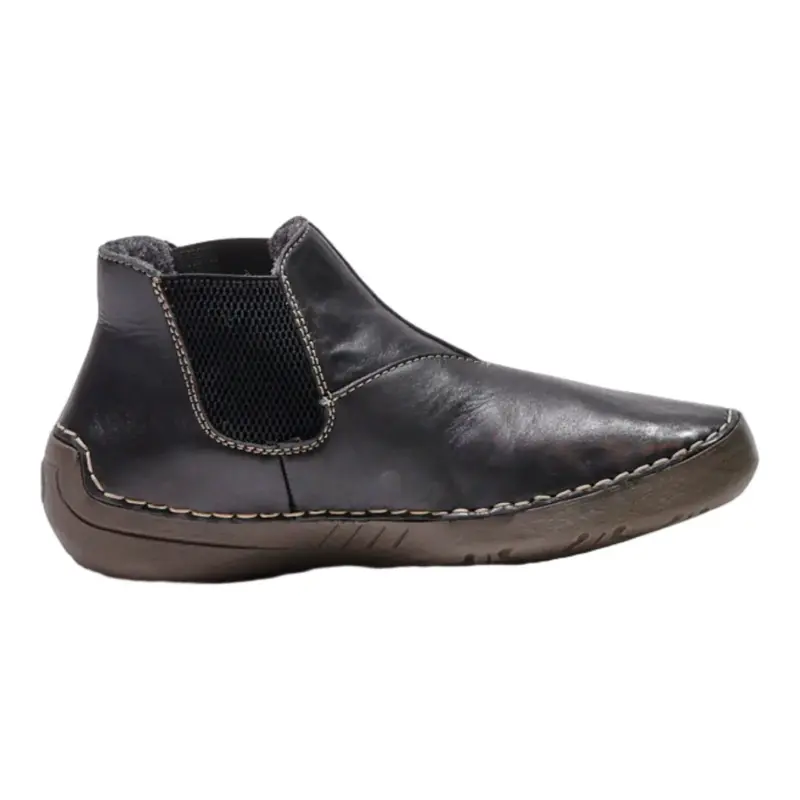 RIEKER Chelsea Boots Black Leather Womens UK 4