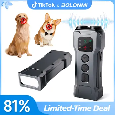 ćBOLONMIć Ultrasonic Dog Bark Deterrent Device ā Anti Barking Device for Dogs, Safe & Humane Dog Training Tool to Stop ...