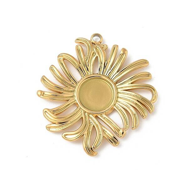 304 Stainless Steel Pendant Cabochon Settings
