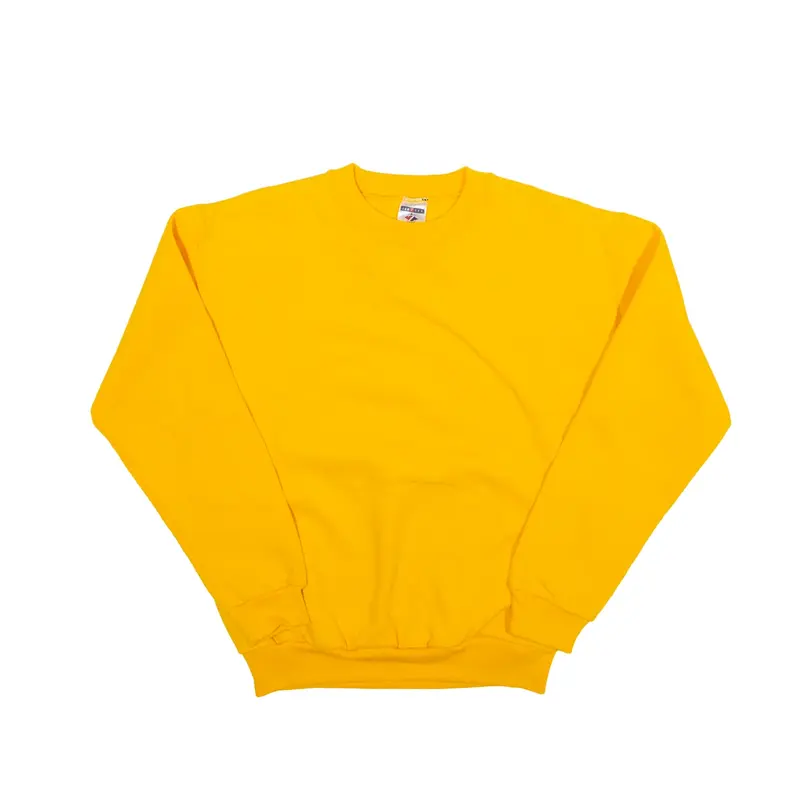 JERZEES Sweatshirt Yellow Crew Neck Boys L