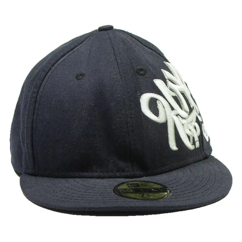NEW ERA NY Mens Snapback Cap Black Wool M