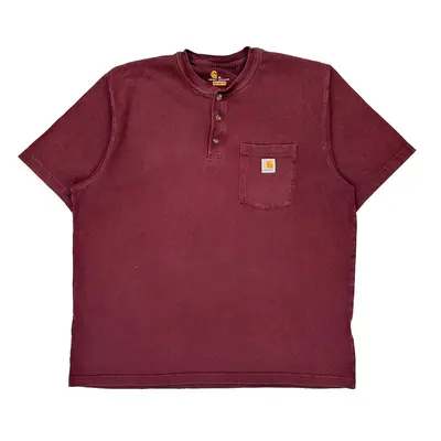Carhartt T-Shirt - XL Burgundy Cotton